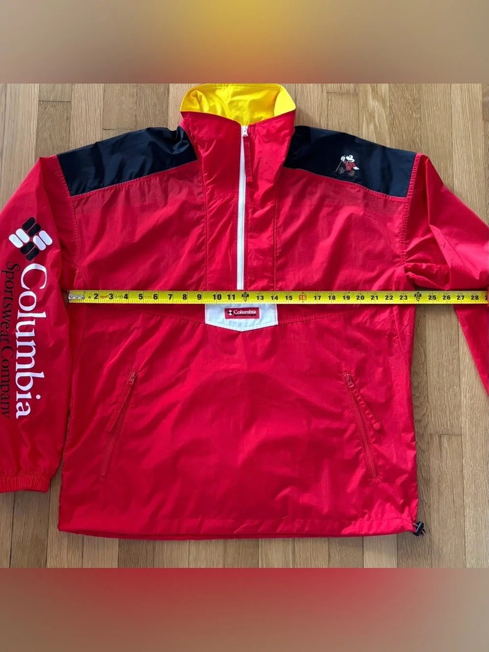 Columbia Disney Track Suit Mickey Mouse Santa Ana Packable Anorak Set M/L